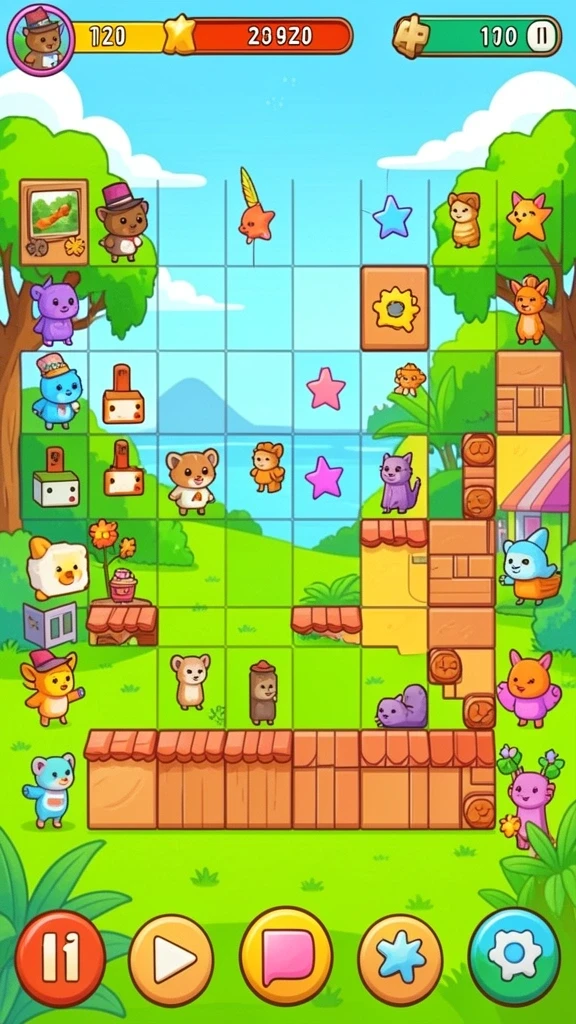 zk6 - Visual yang menakjubkan dari lingkungan permainan.